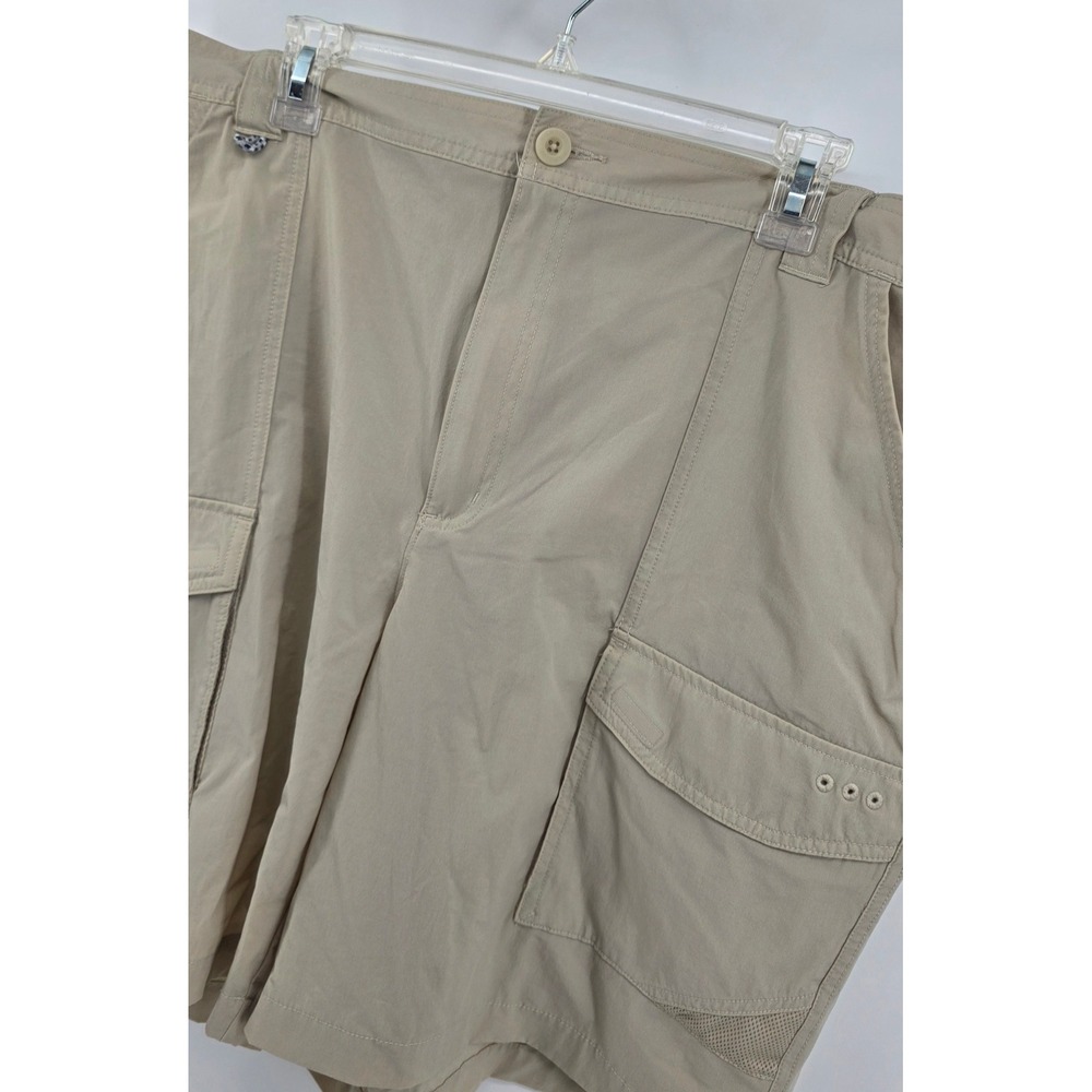 Columbia Mens XXL 8L Shorts PFG Performance Fishing Gear Tan Cargo Utility - Picture 2 of 9